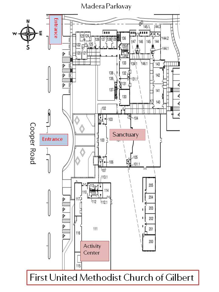 campus map with names